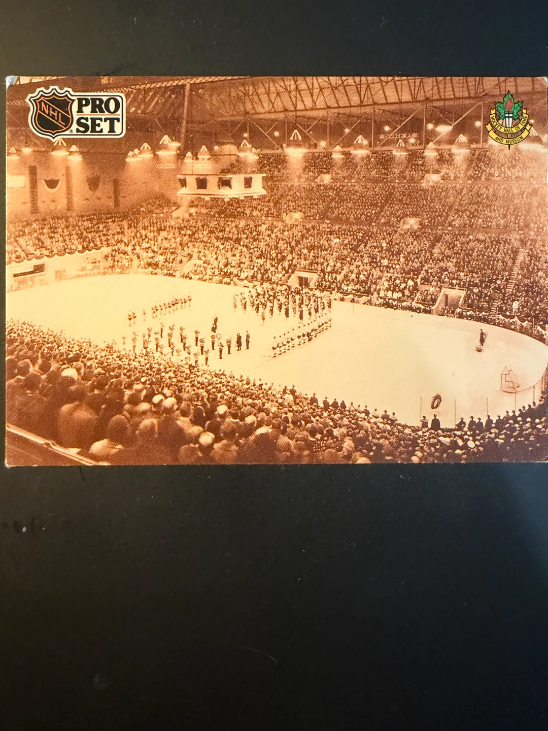 Vintage Maple Leaf Gardens Opening Night NHL Pro Set Card