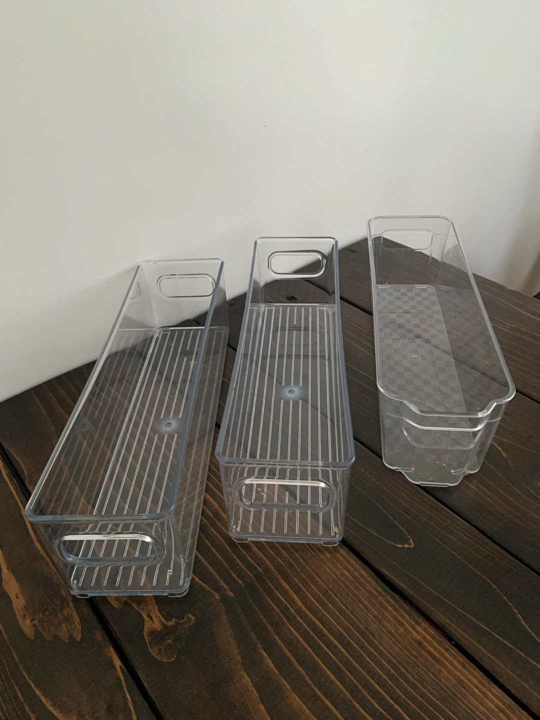 3 Fridge / cupboard storage containers