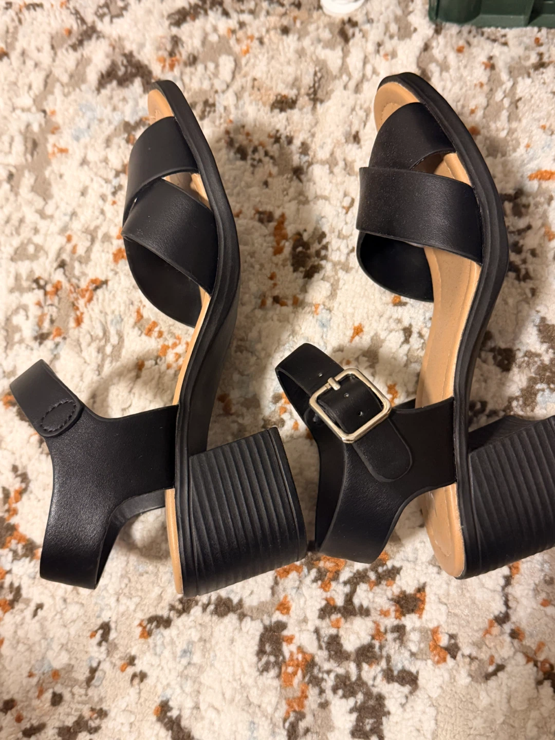 SODA Black Heeled Sandals Size 6 - photo 2