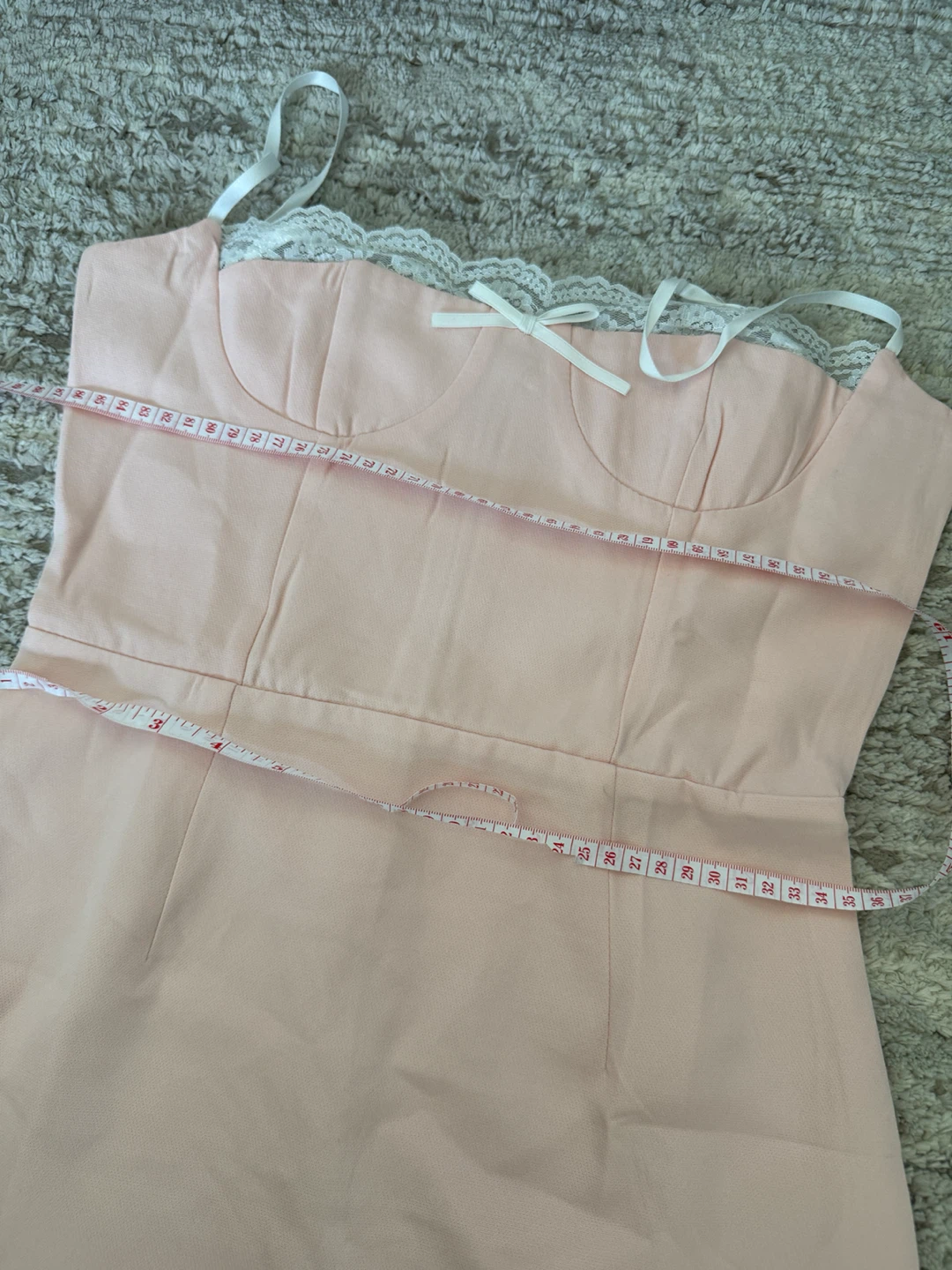 Pink Lace Trim Cami Dress - photo 3
