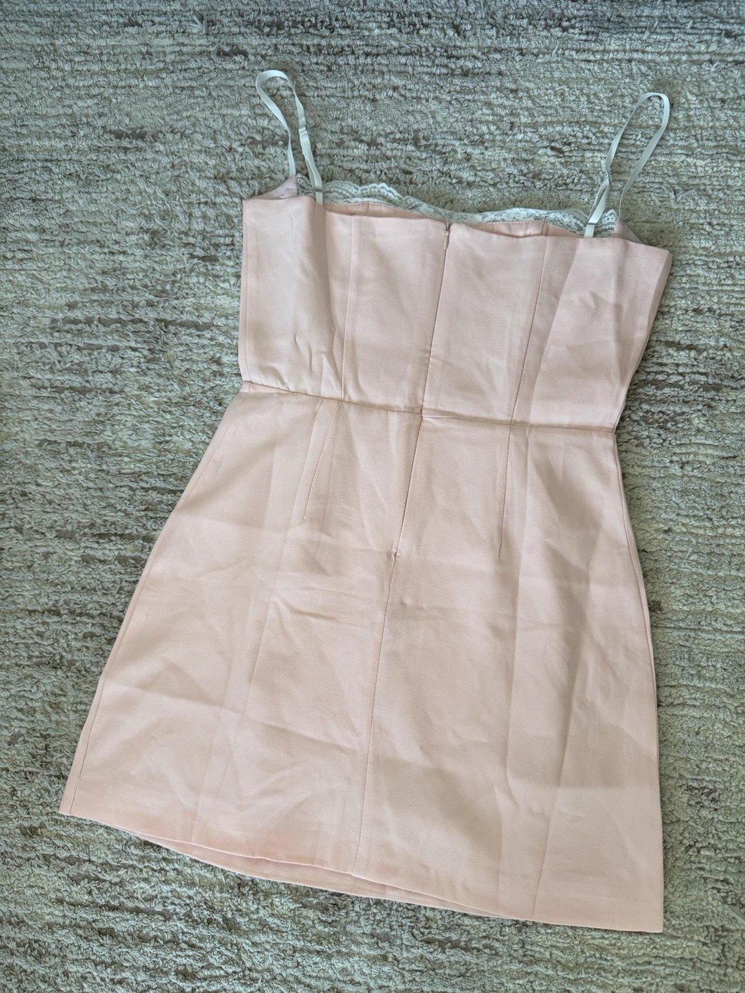 Pink Lace Trim Cami Dress - photo 4