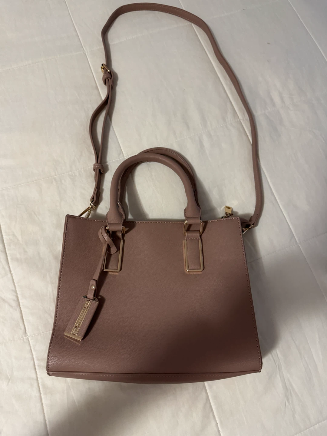 Miztique Mauve Structured Satchel Handbag