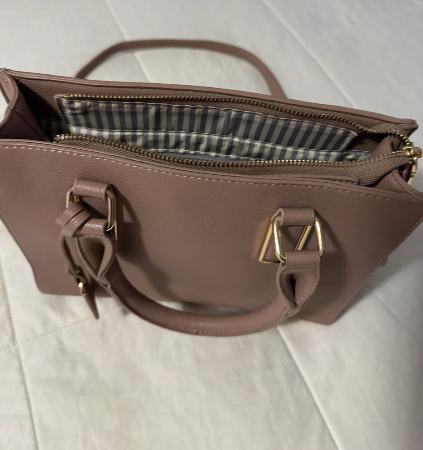 Miztique Mauve Structured Satchel Handbag - photo 3