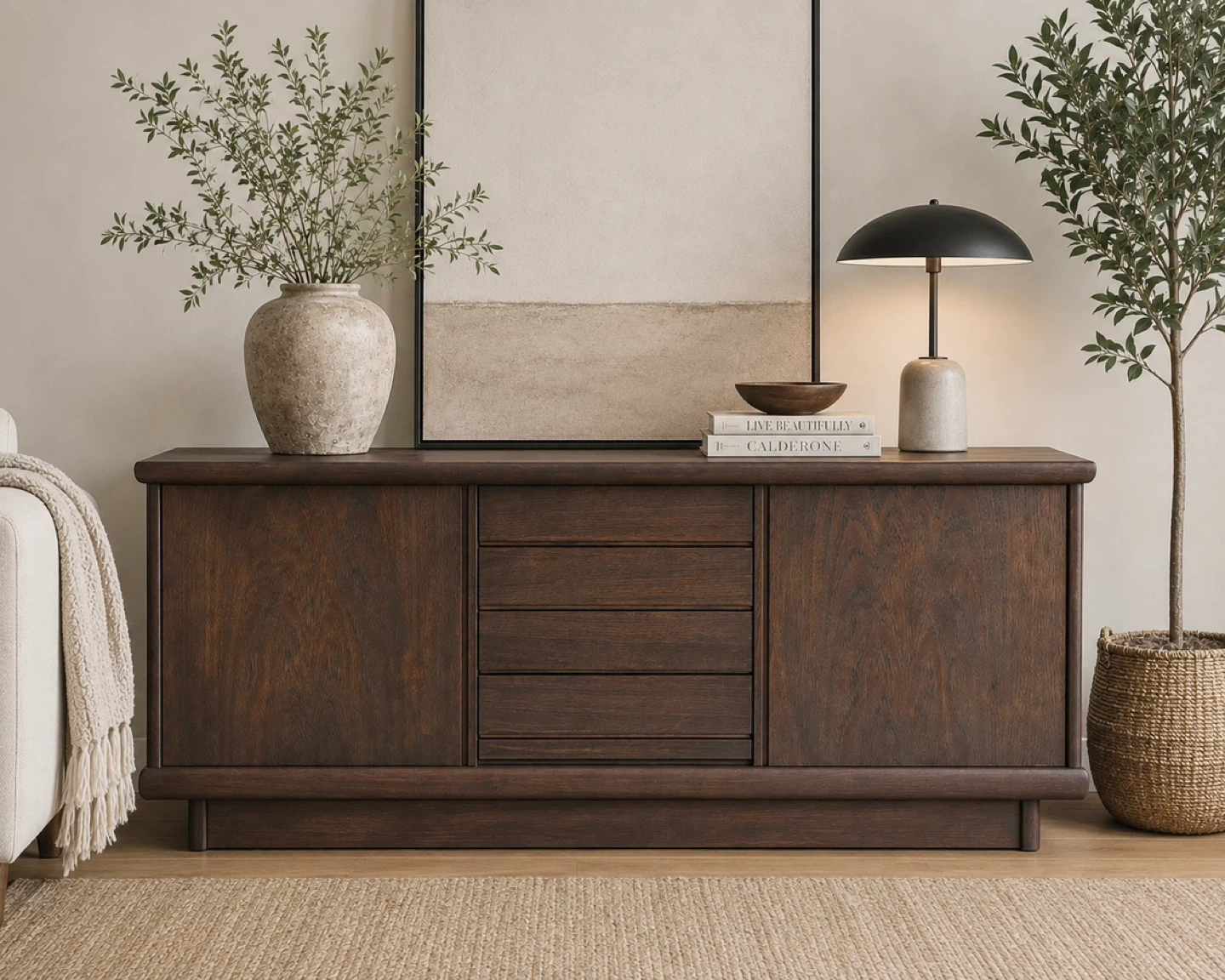 ✨ Nordic Mid Century Modern Credenza | Sideboard | Media Console