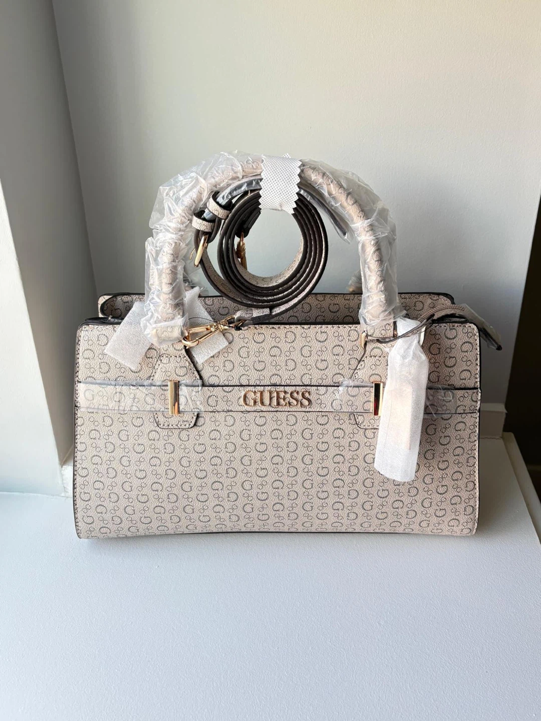 GUESS Monogram Tote Bag