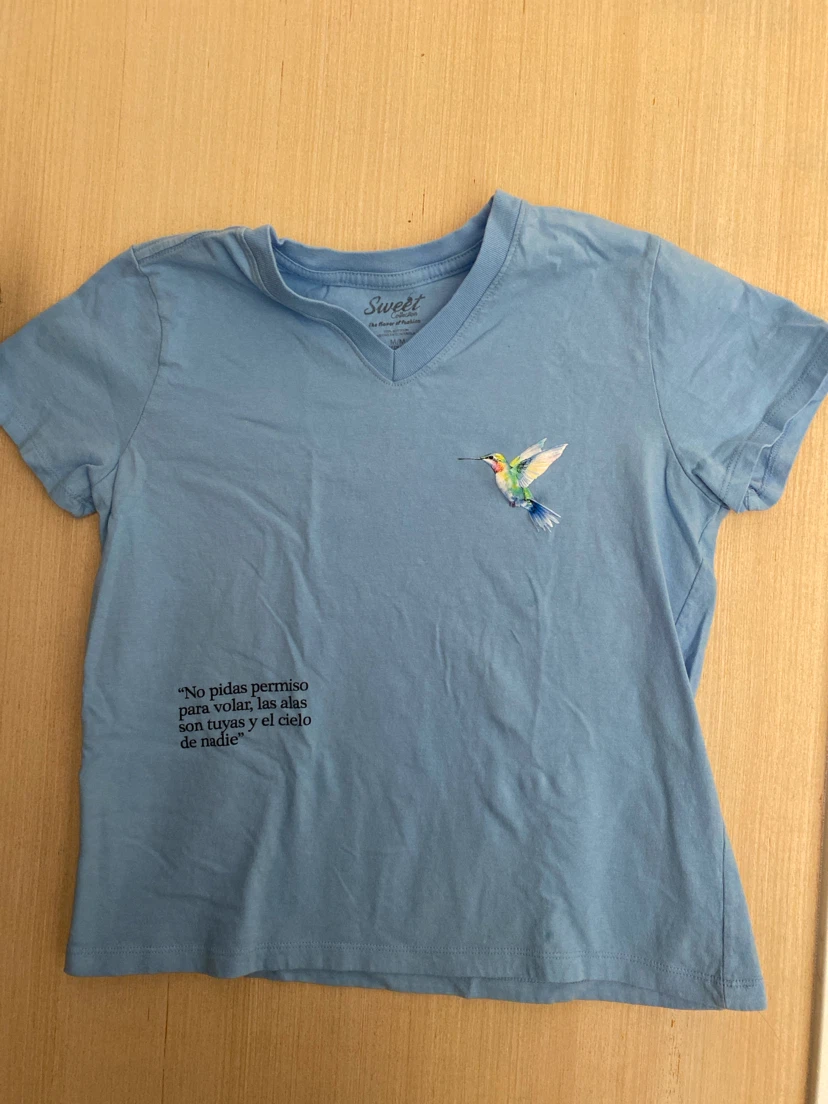Sweet Collection Light Blue V-Neck T-Shirt M/M