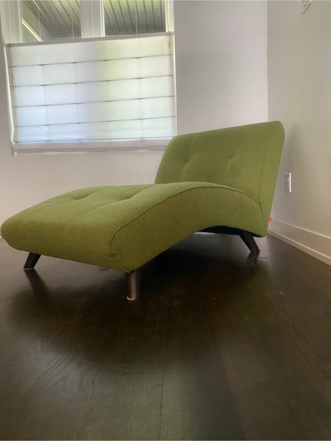 Custom EQ3 Green Chaise Lounge Chair - photo 2