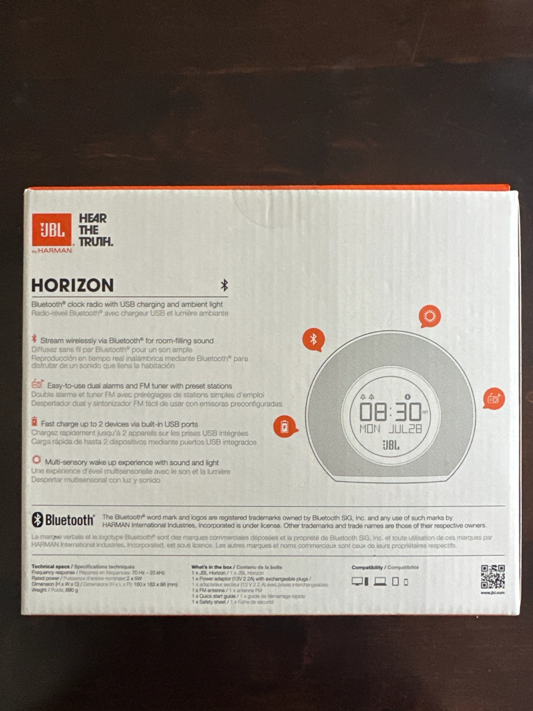 JBL Horizon Bluetooth Clock Radio with USB Charging - photo 2