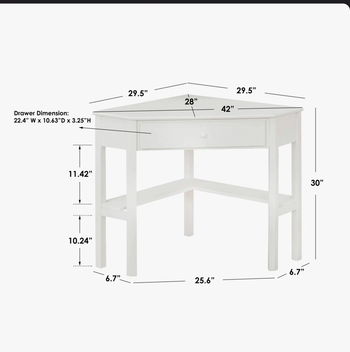 Corner office desk - photo 4