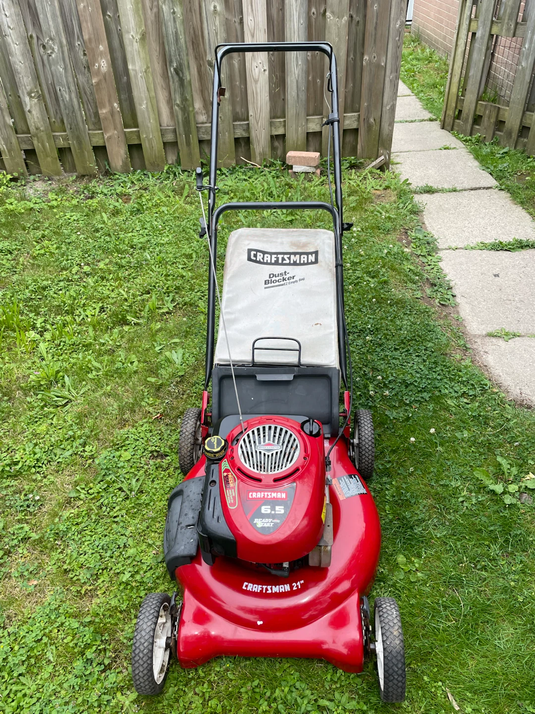 Gas lawnmower, delivery