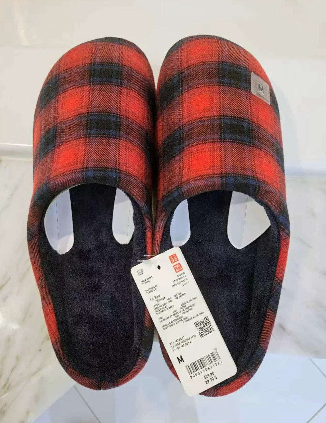 UNIQLO Plaid Slippers - NEED TO SELL EVERYTHING