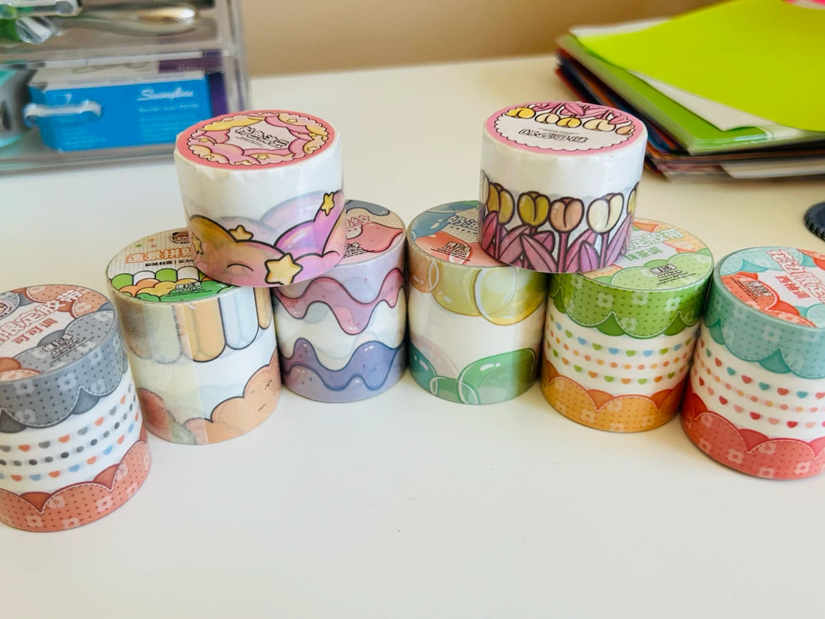 Washi Border Stickers-8 Rolls
