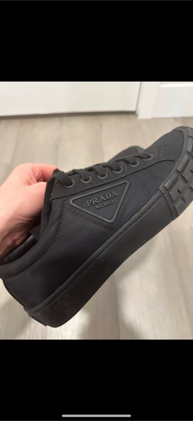Prada Black Nylon Sneakers