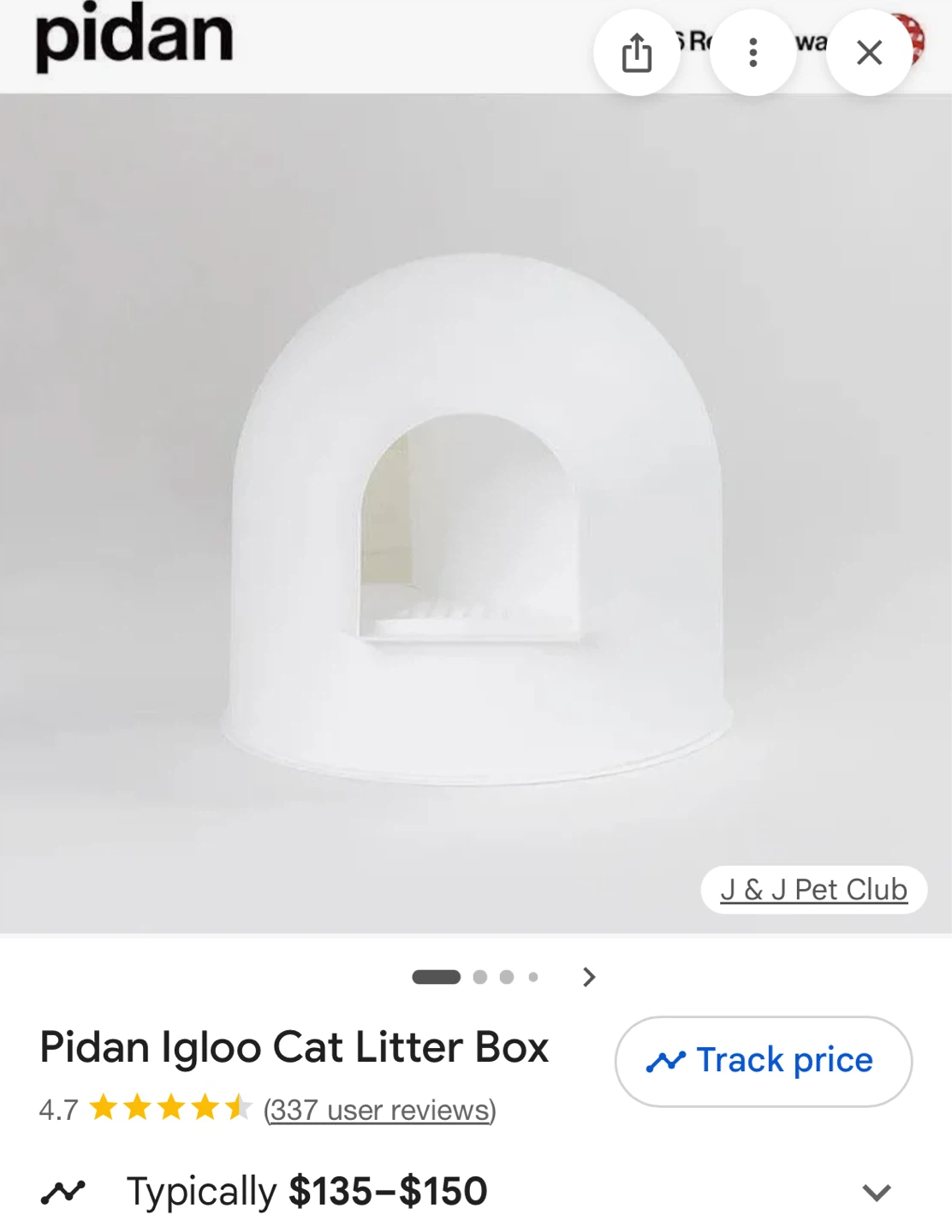 Pidan Igloo Cat Litter Box