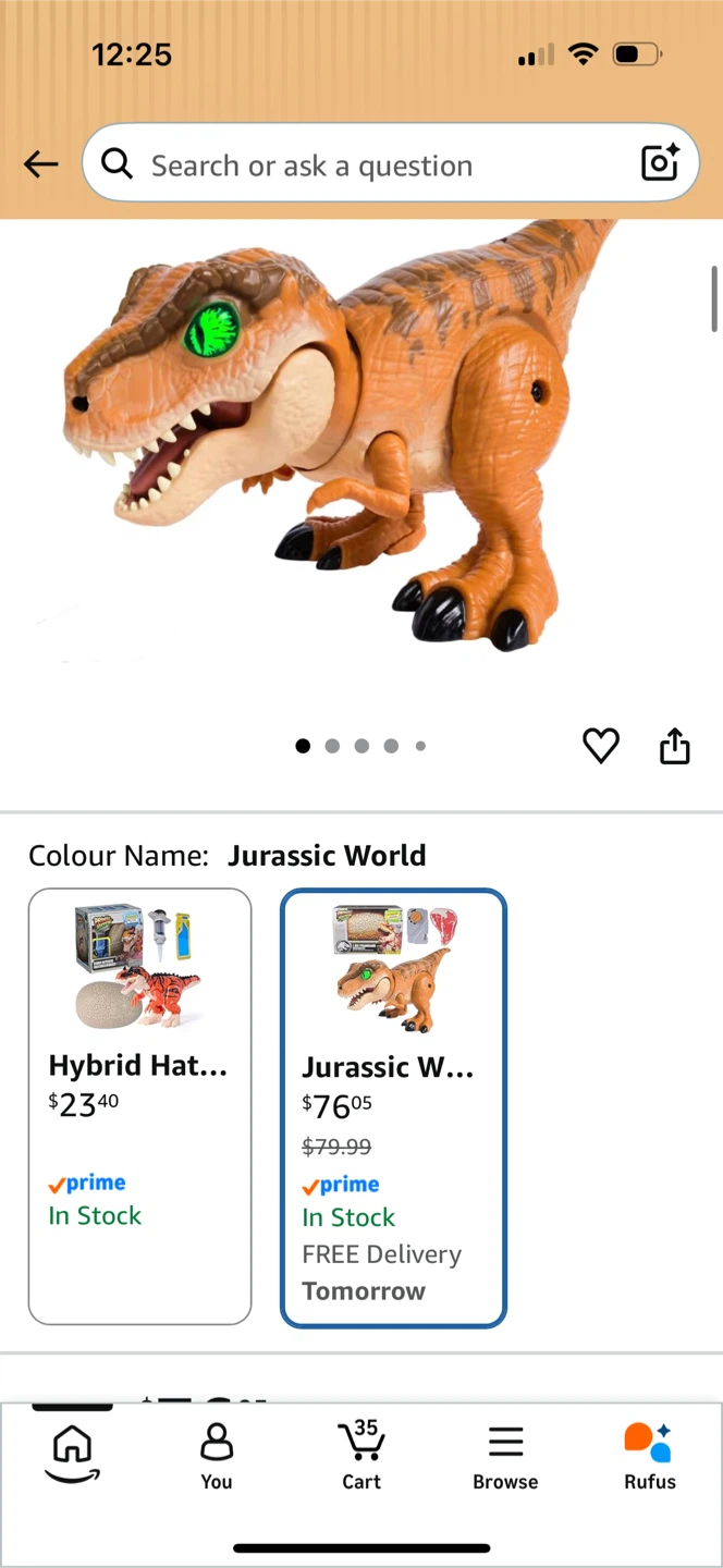 Jurassic World Dinosaur Toy with Accessories - photo 2