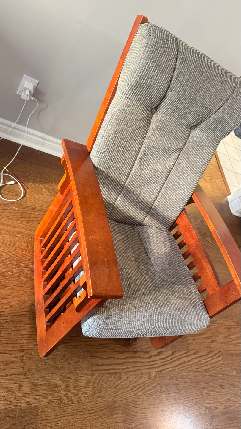 Wooden Glider Rocker Chair - photo 4