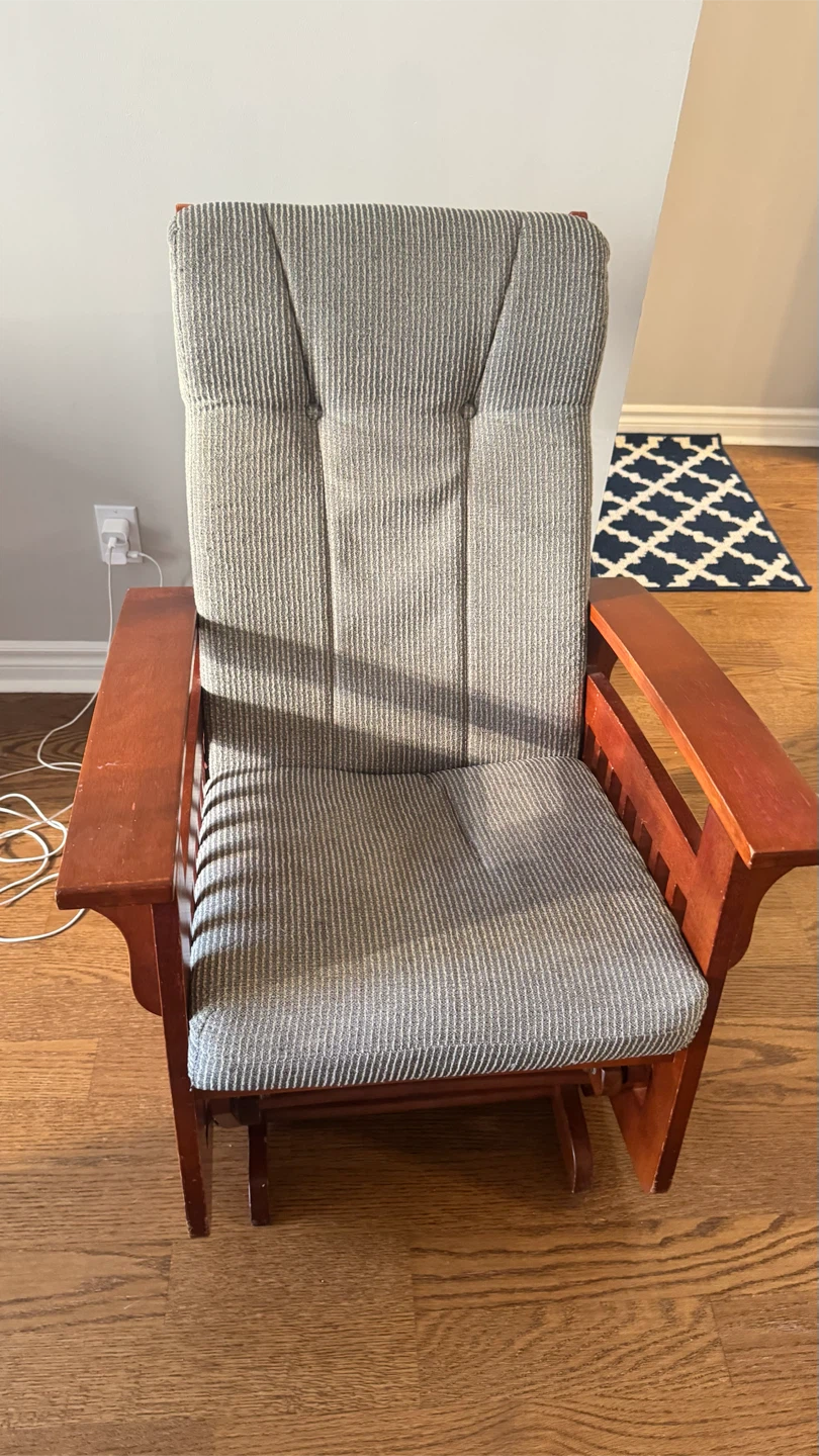 Wooden Glider Rocker Chair - photo 5