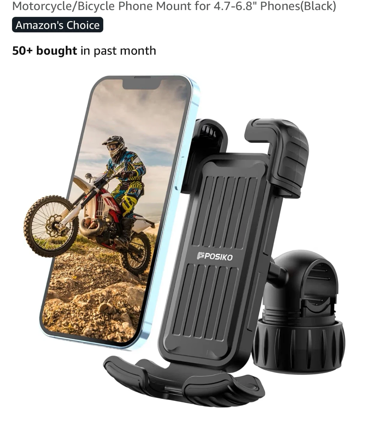 POSIKO Motorcycle/Bicycle Phone Mount