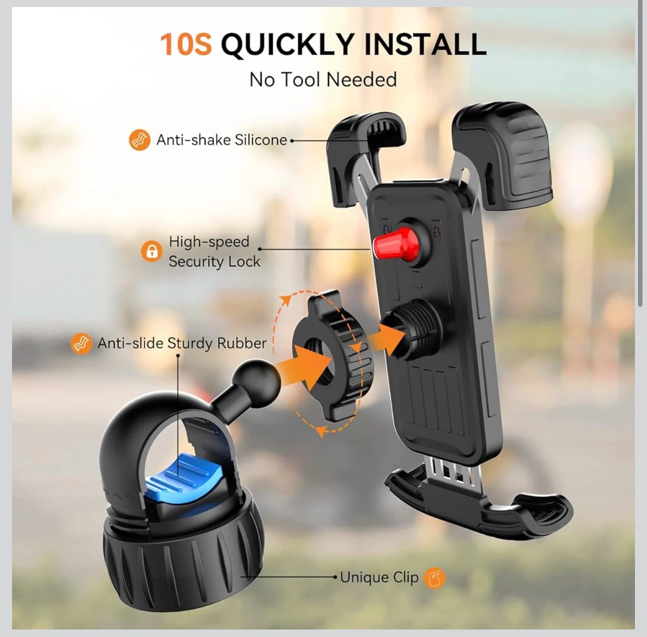 POSIKO Motorcycle/Bicycle Phone Mount - photo 3