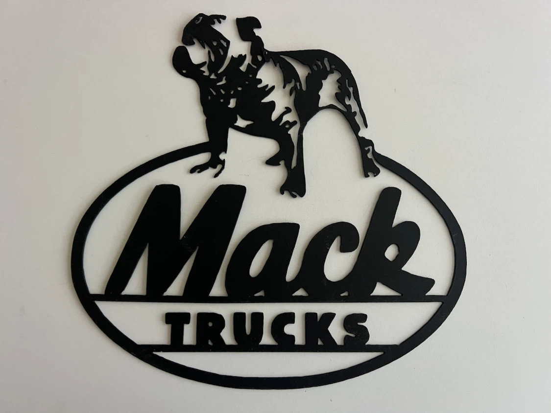 Mack Trucks Bulldog Metal Sign Wall Art