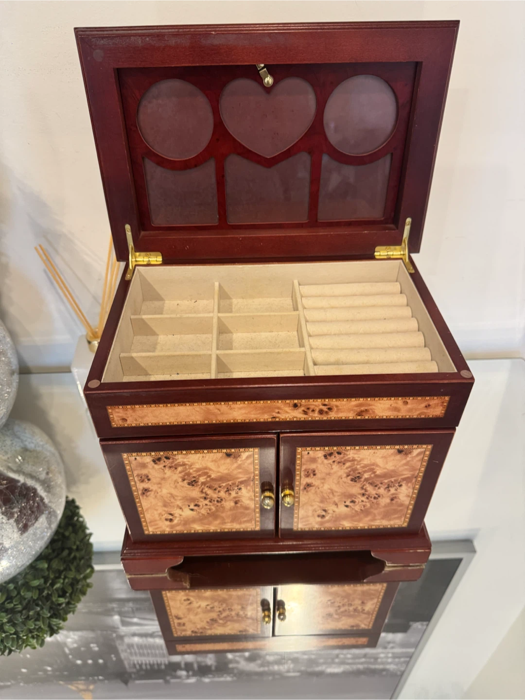 Wooden Jewellery Box with Multiple Drawers - photo 2