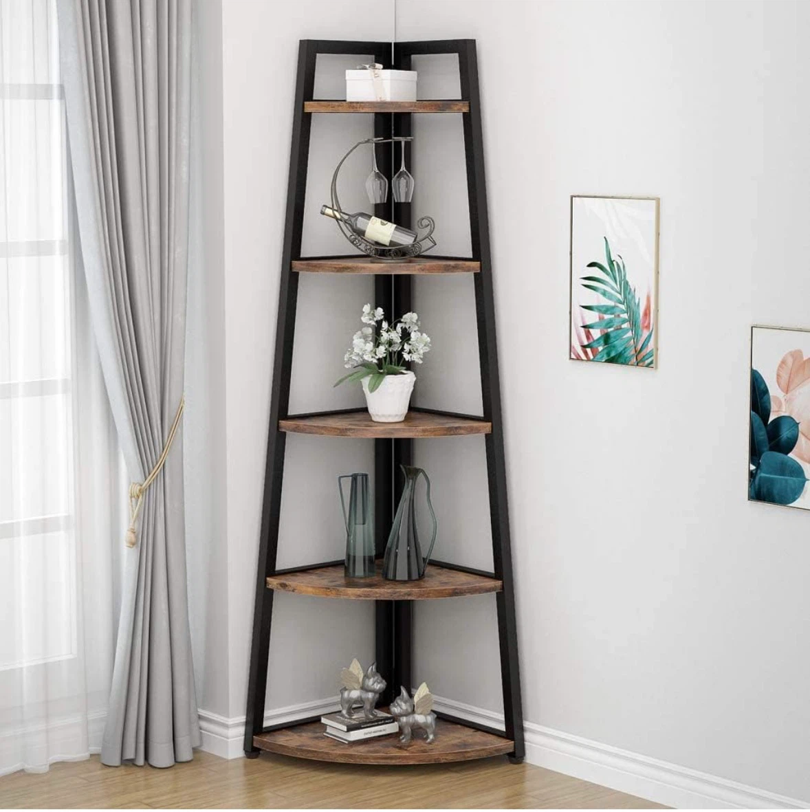Brand new Tribesigns 5-Tier Corner Shelf- delivery available