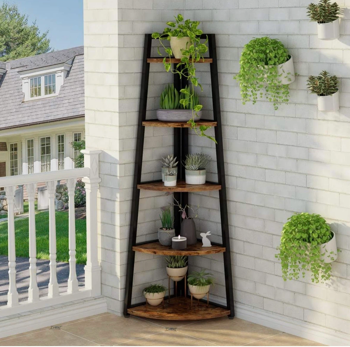 Brand new Tribesigns 5-Tier Corner Shelf- delivery available - photo 5