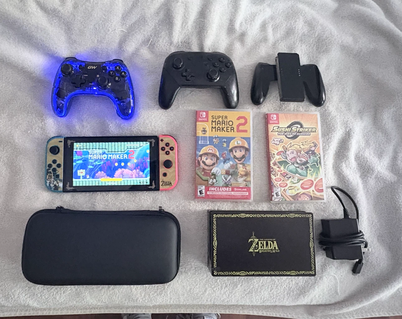 Nintendo Switch Console with Games and Accessories