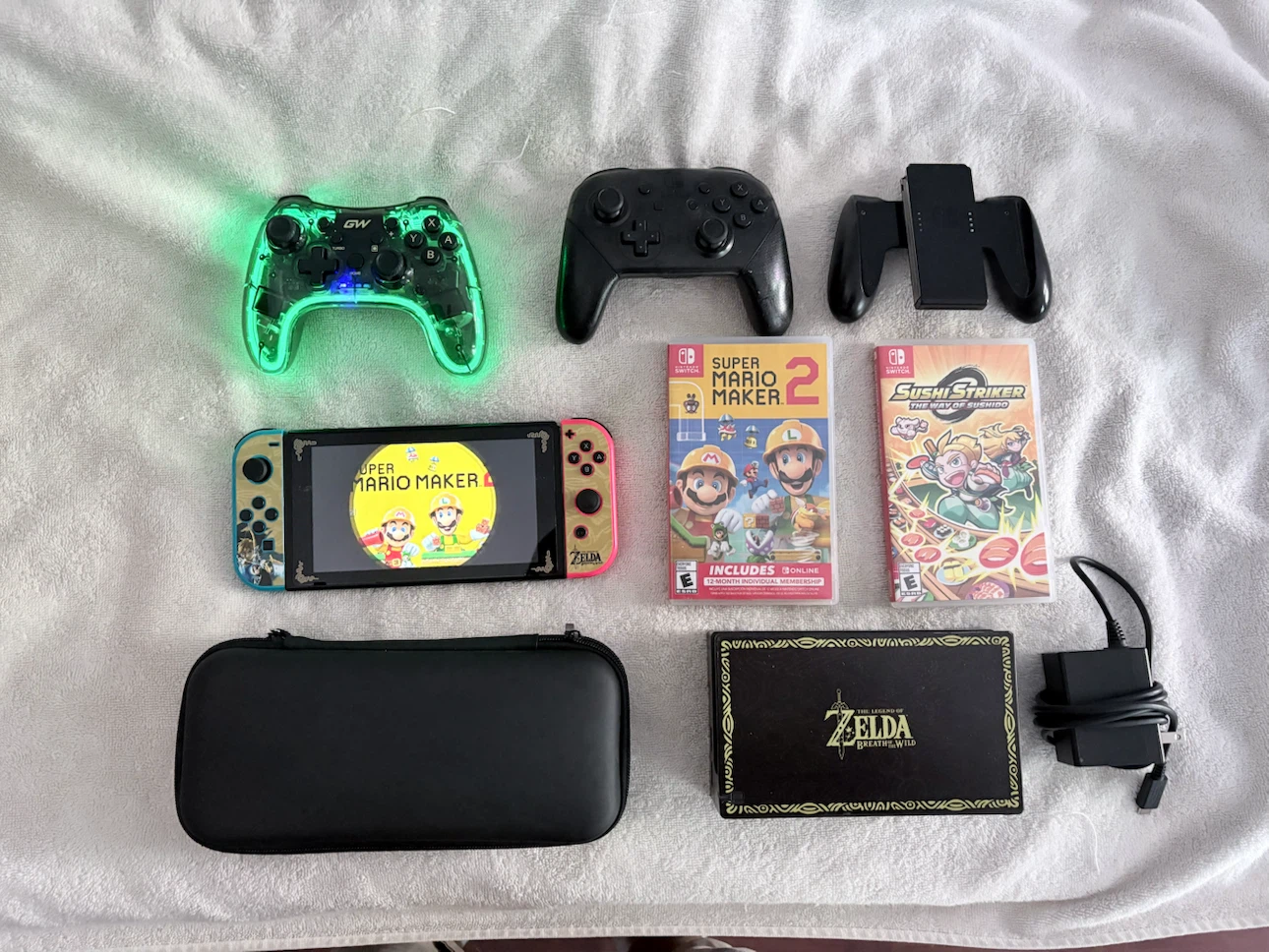 Nintendo Switch Console with Games and Accessories - photo 2