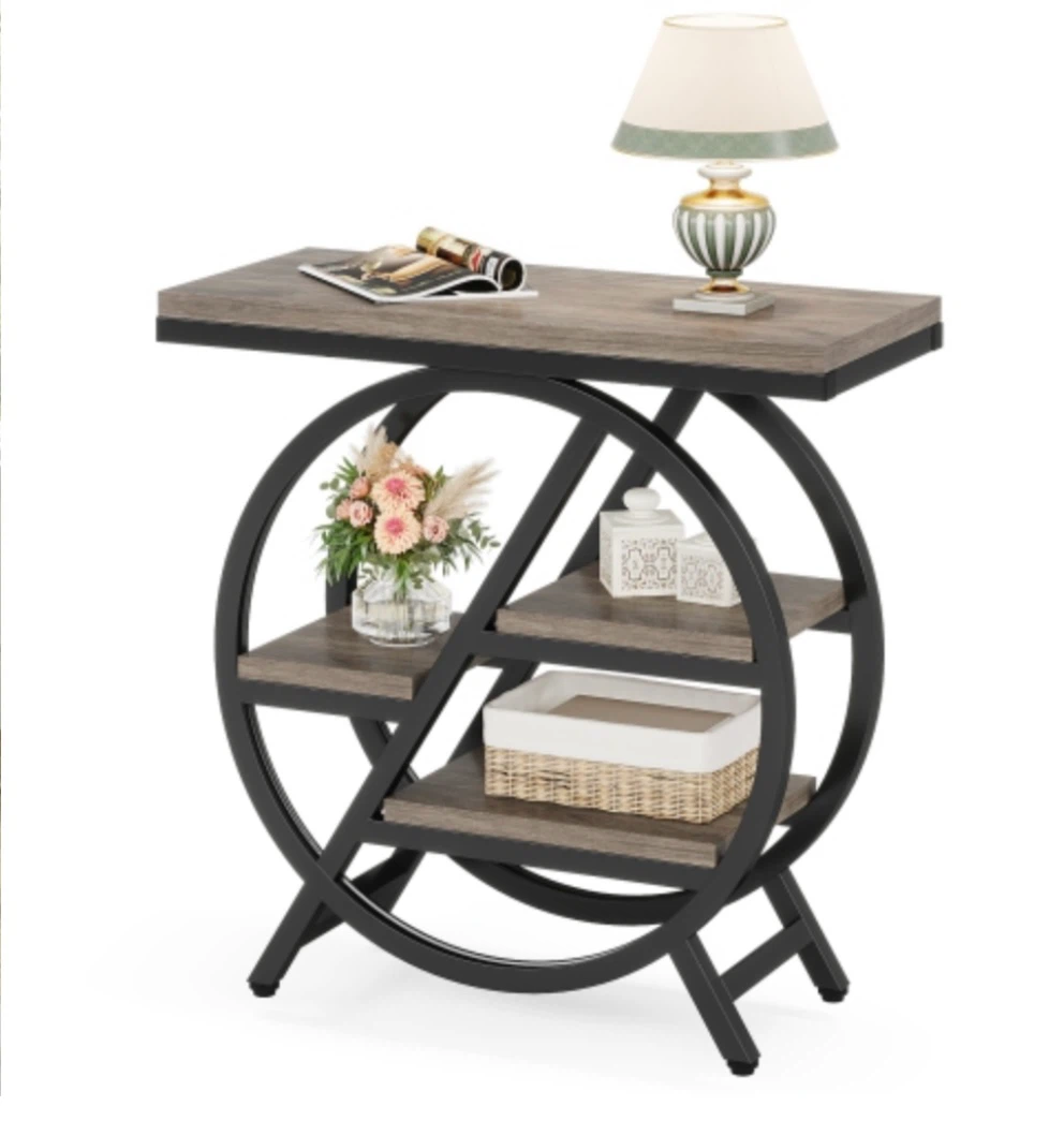 Brand new Tribesigns Industrial Style End Table with Shelves - photo 2