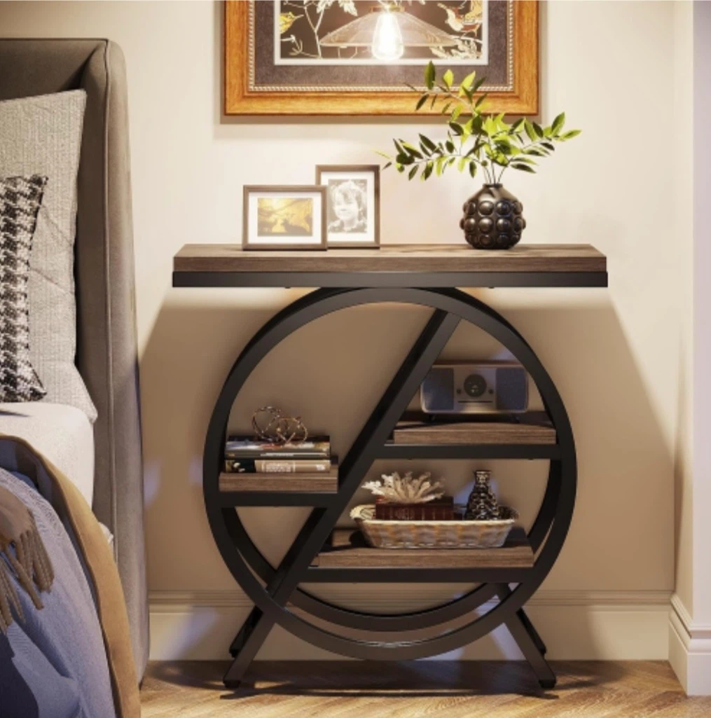 Brand new Tribesigns Industrial Style End Table with Shelves - photo 5