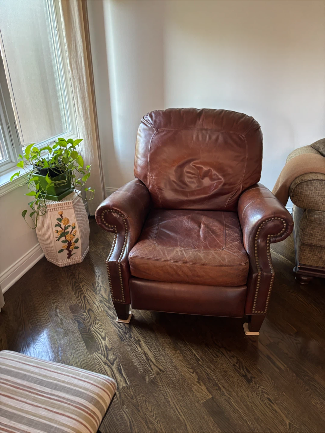 Brown Leather Armchair
