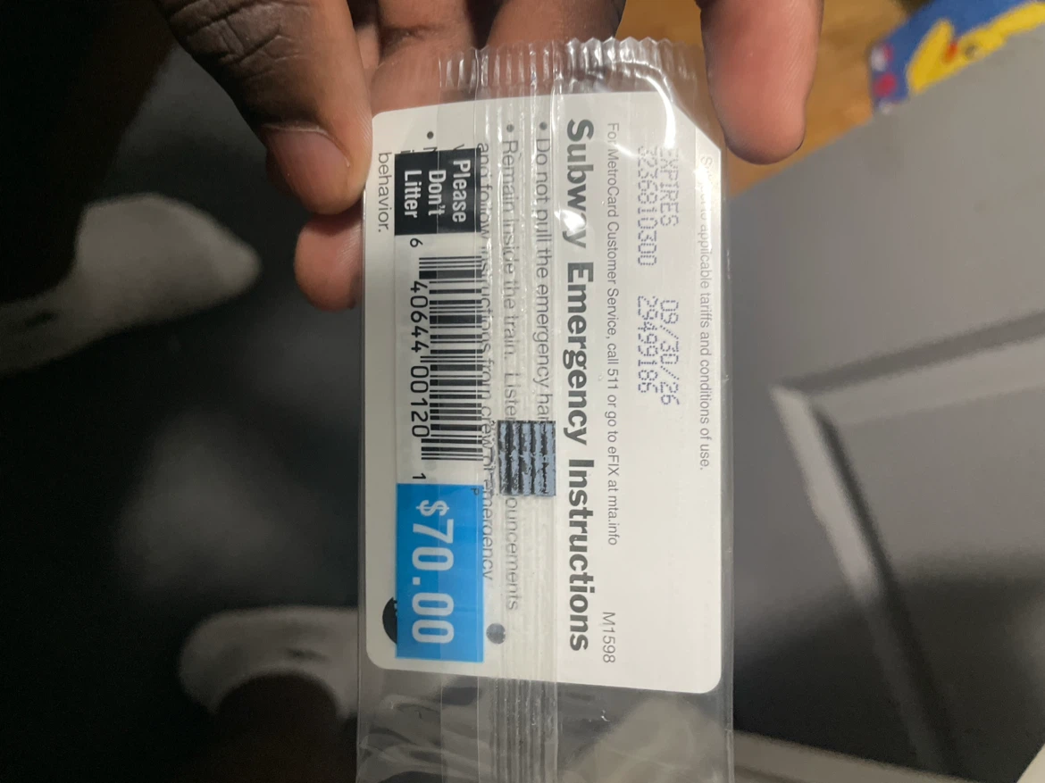 $70 MTA MetroCard - Subway, Local Bus or Express Bus
