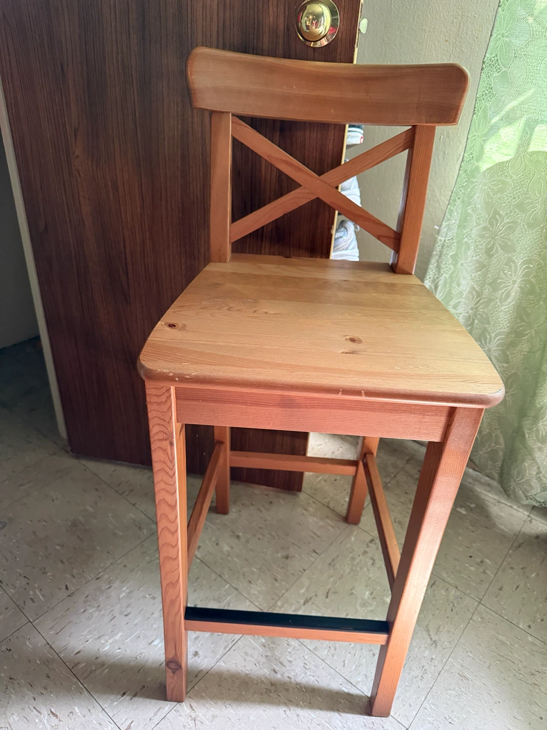 Wooden Bar Stool - photo 2