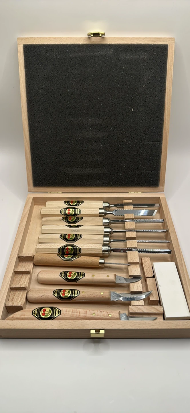 Kirschen Carving Tool Set with Wood Box - photo 4