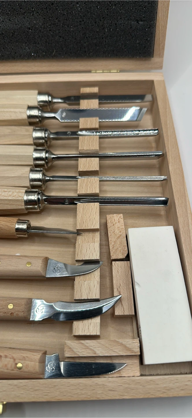 Kirschen Carving Tool Set with Wood Box - photo 5