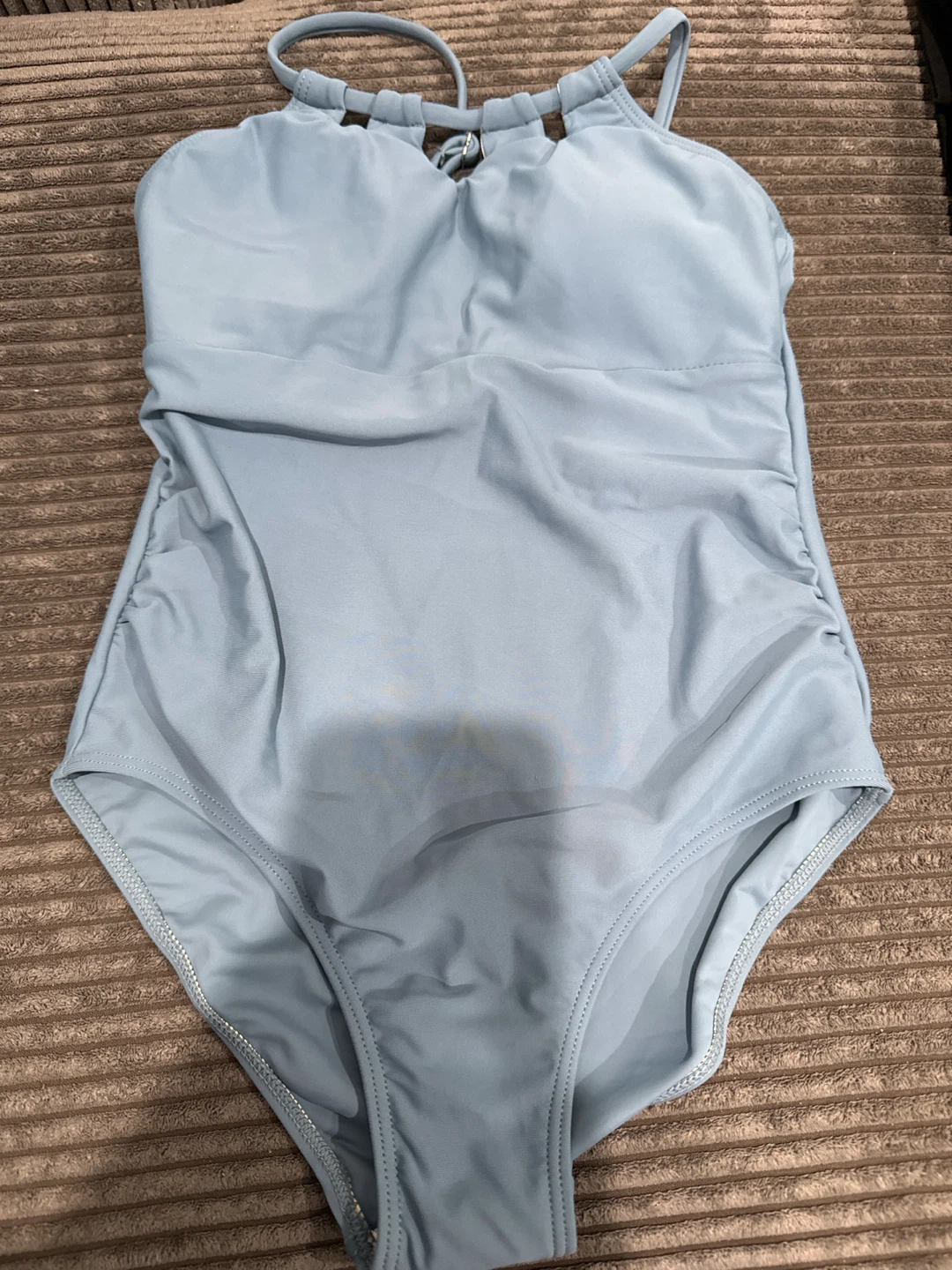 Light Blue One-Piece Swimsuit