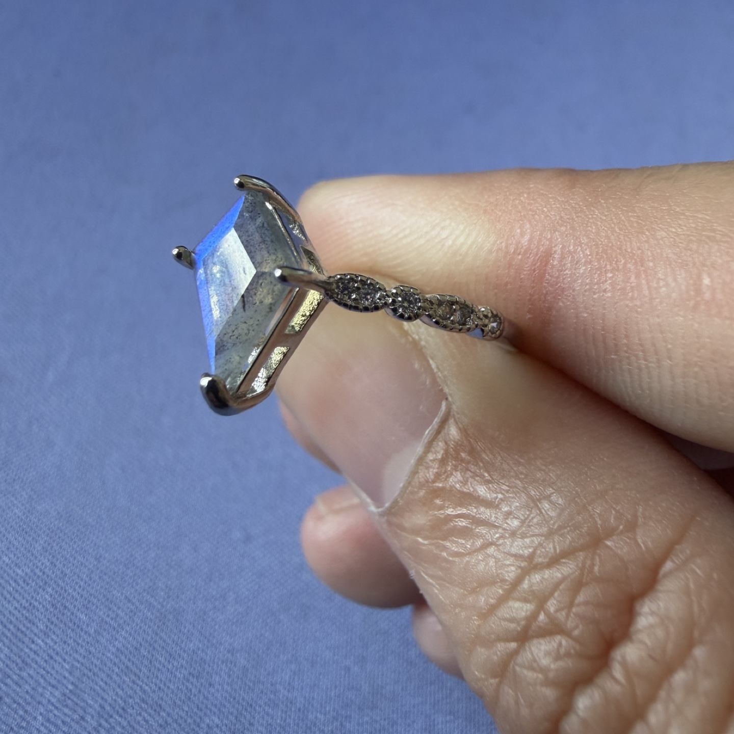Labradorite Diamond Shaped Ring - photo 2