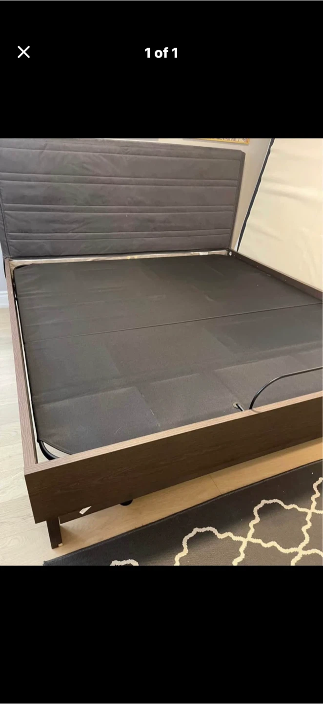 Adjustable King Bed Base + Remote + Free Frame
