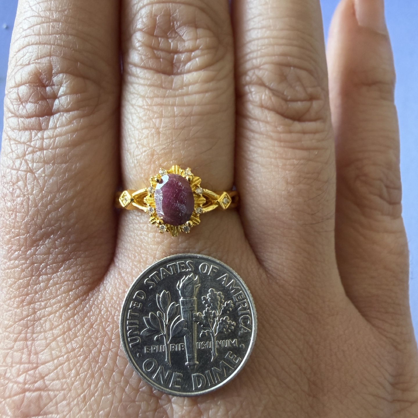 Small Ruby Ring - photo 2