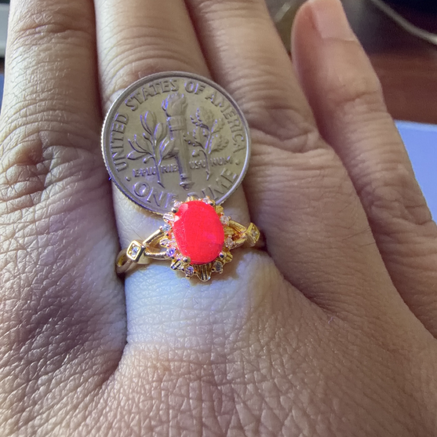 Small Ruby Ring - photo 3