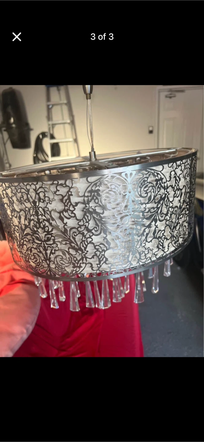 Decorative Chandelier with Crystal Accents