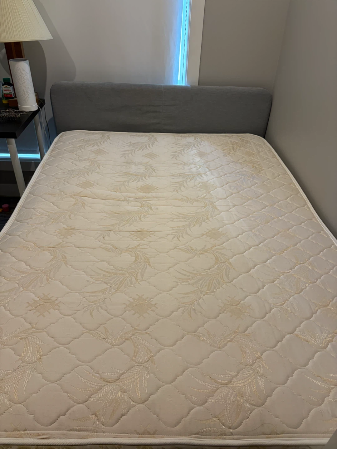 Used Queen Mattress and IKEA Bed Frame (SLATTUM)