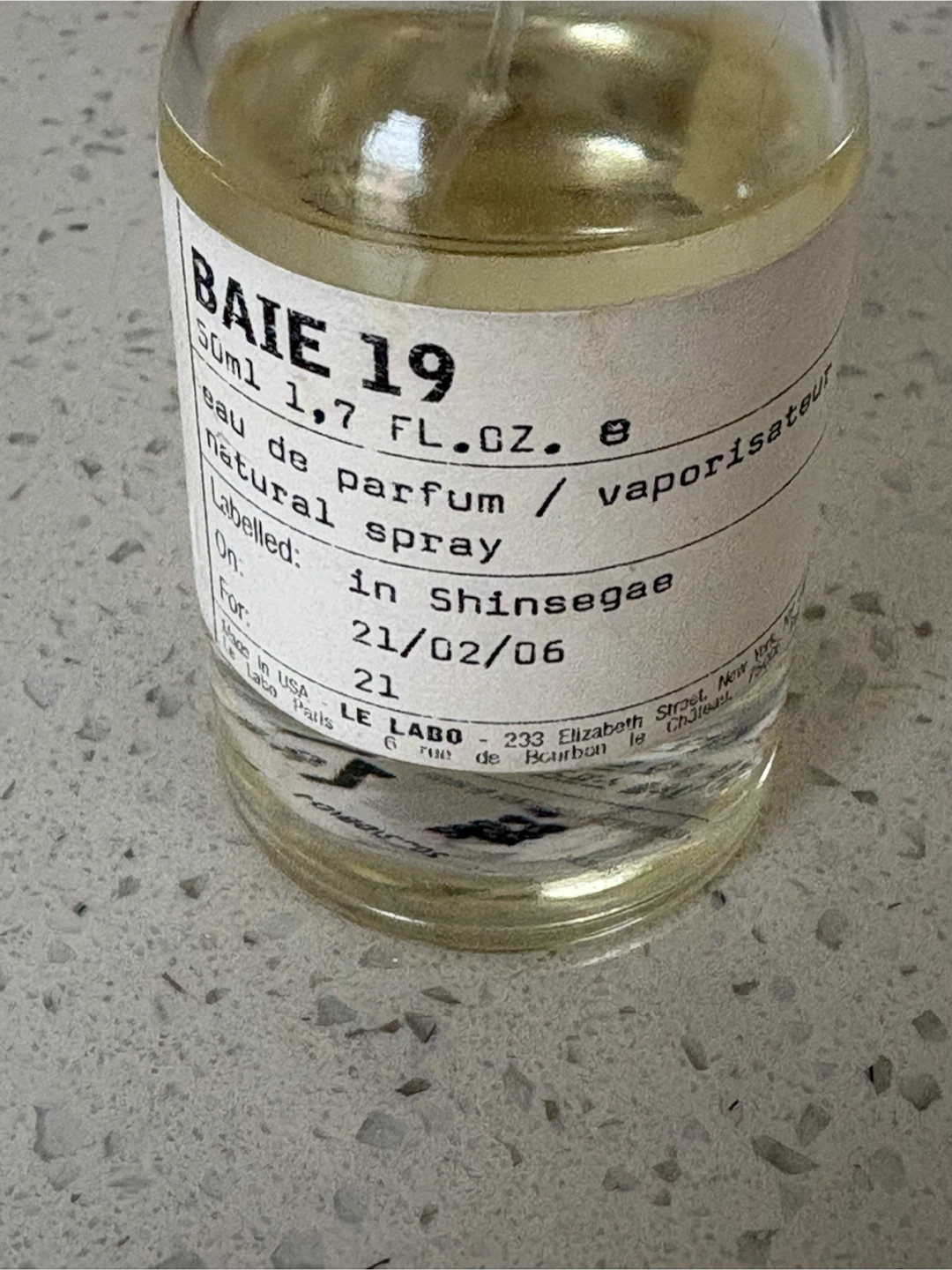 Le Labo Baie 19 Eau de Parfum Natural Spray 50ml