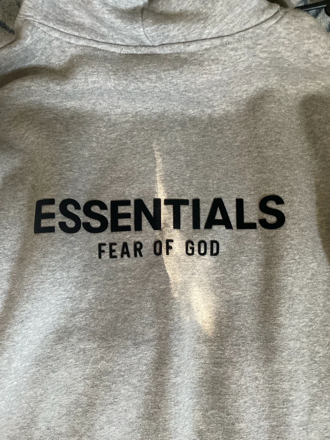 ESSENTIALS Fear of God Grey Hoodie - photo 4