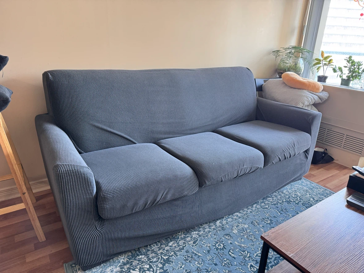Dark Grey 3-Seater Sofa - photo 2