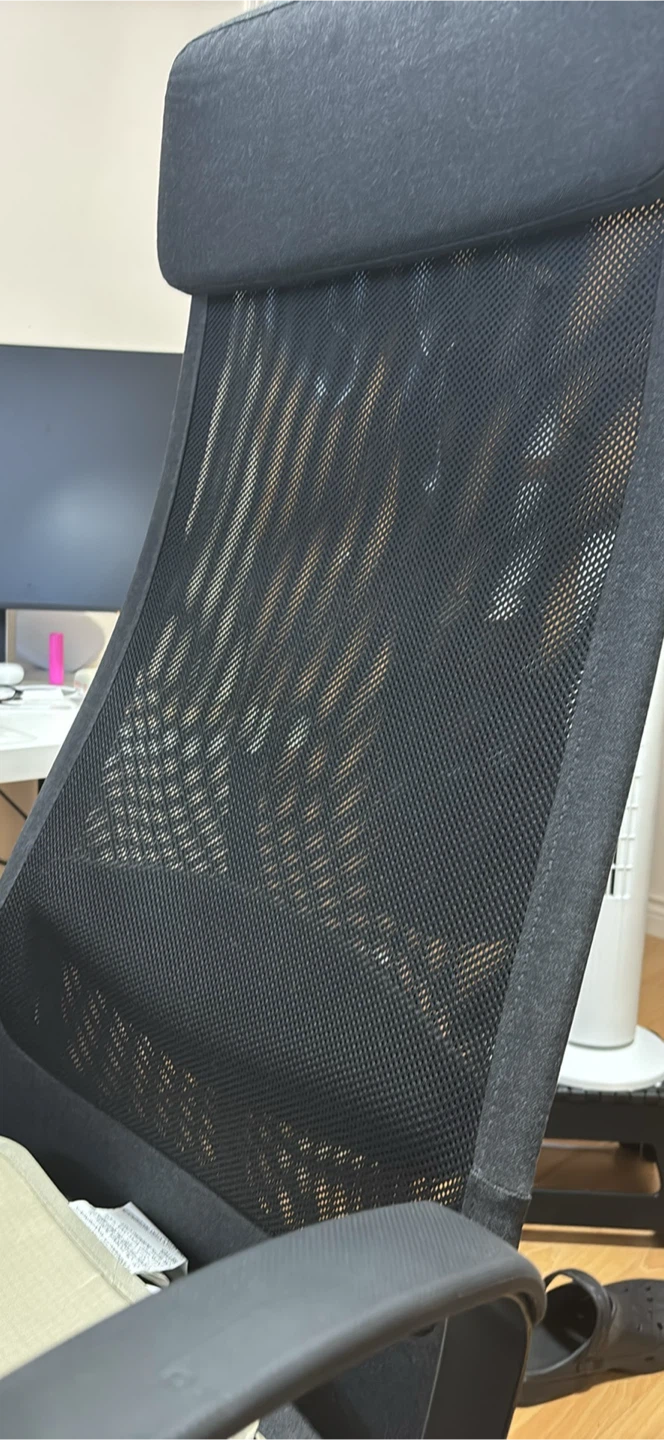 Black Office Chair with Mesh Back