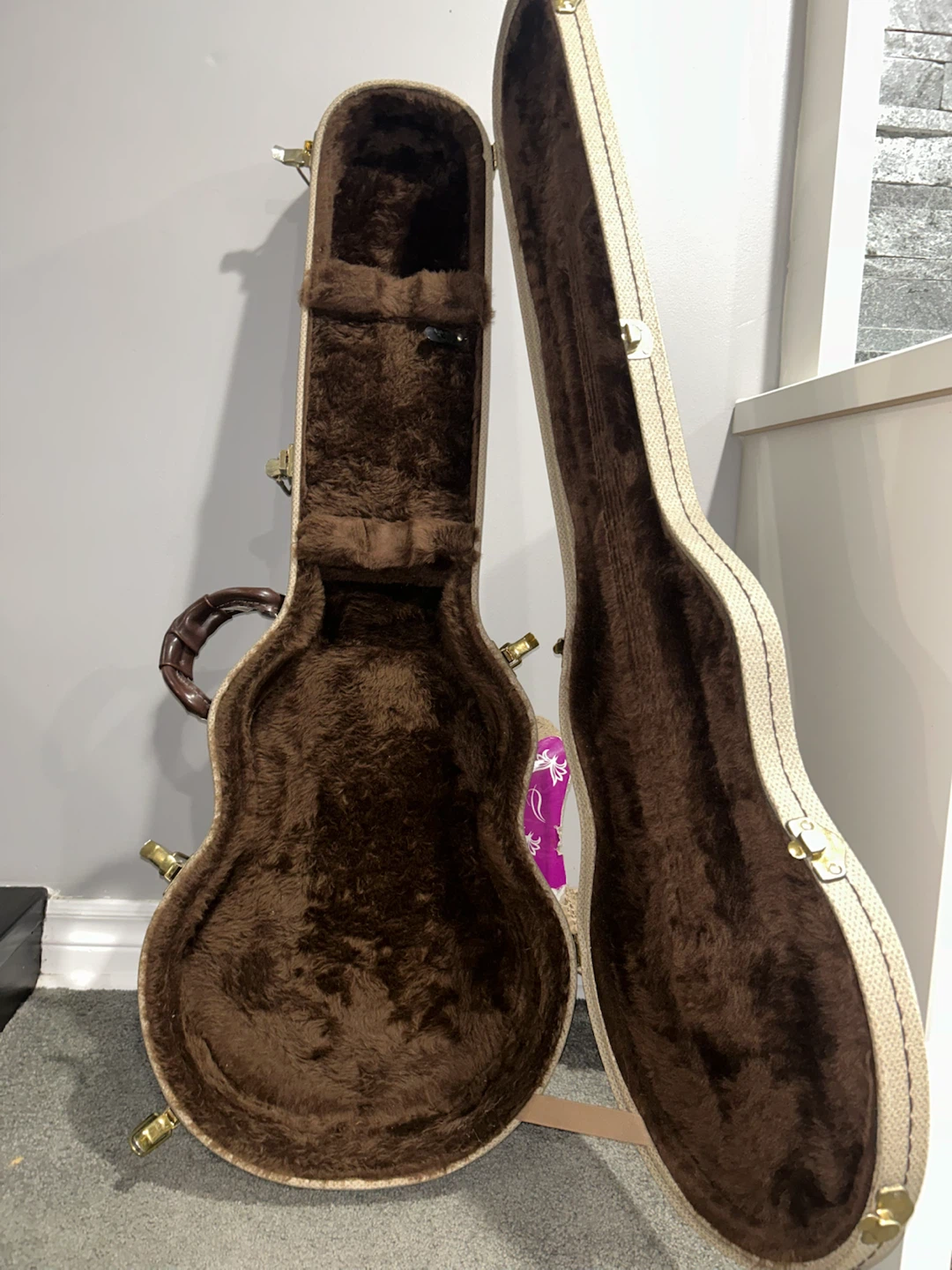 Brown Plush Lined Guitar Case - photo 2