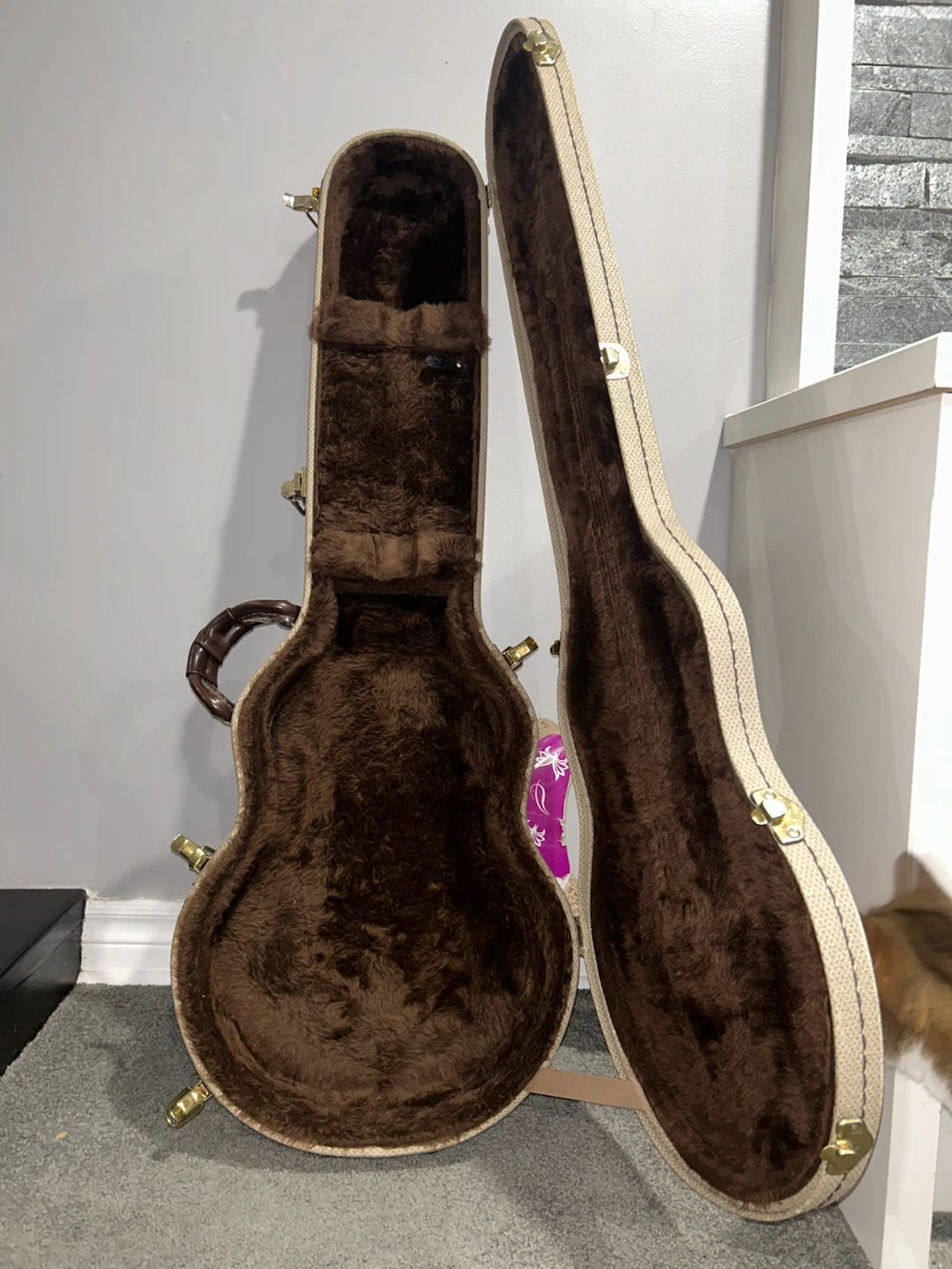 Brown Plush Lined Guitar Case - photo 4