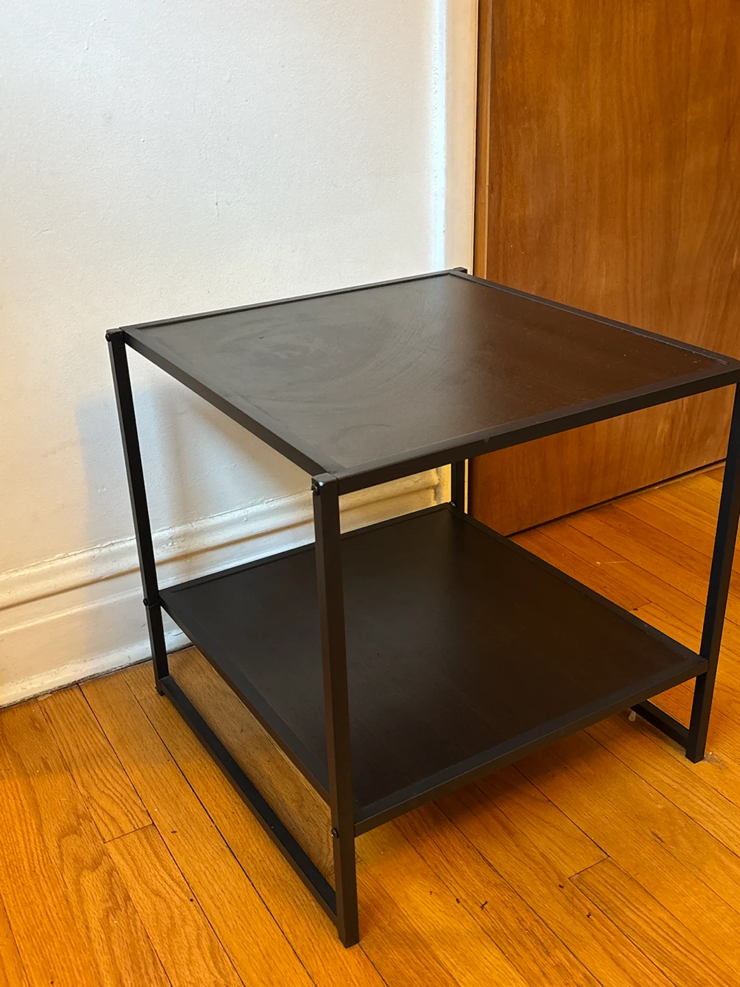 Black 2-Tier End Table